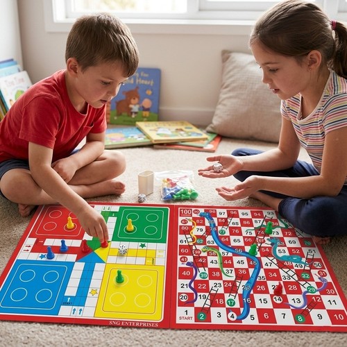 Snakes ladders ludo - snakes, 2-in-1