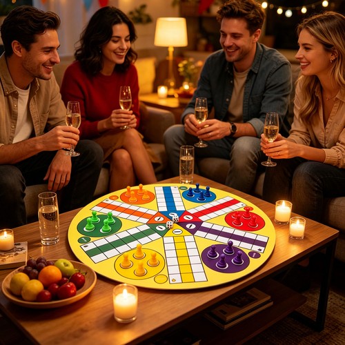 Ludo board game player - board, 6