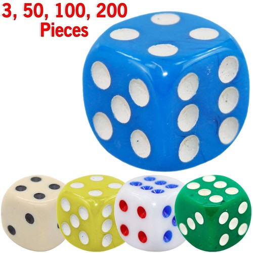 Opaque 16mm dice - 16mm, d6