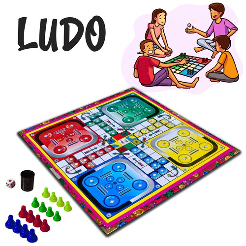 Ludo board cardboard family - cardboard,