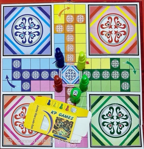 Large ludo lasani board game - ludo,