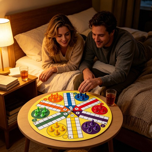 Ludo board game player - game, 6